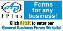Business forms for any business, custom business forms, tax forms, accounting forms, contracts, estimates, invoices, checks, statements, business cards.