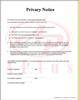 AP-PN-2 • Stock Privacy Notice • Quantity 100