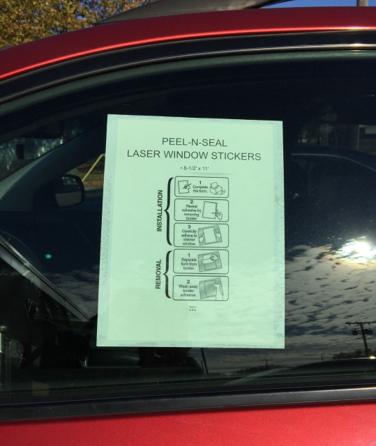 Blank Window Stickers