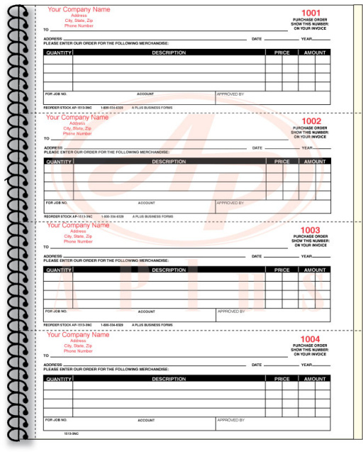 AP-1513NC-2 • 2 Part Purchase Order Book