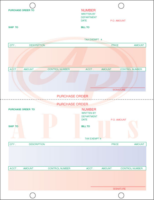 AP-LPO • Laser Purchase Orders