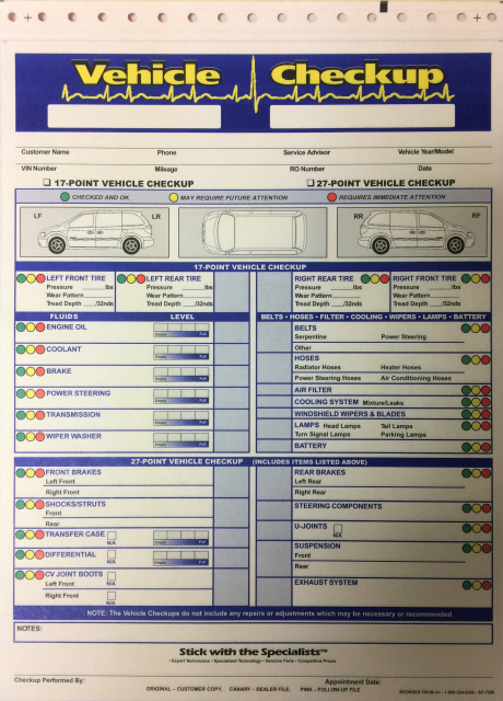 7290 (VI-QC) • Vehicle Checkup, 3 Part